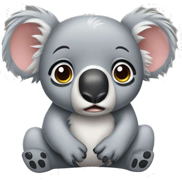 crying koala emoji