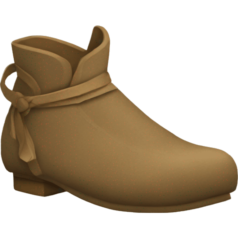 pair of Suede Leather Medieval Shoes emoji