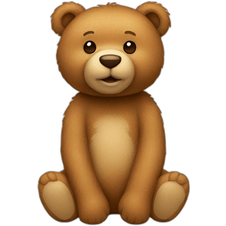 Light brown teddy bear emoji