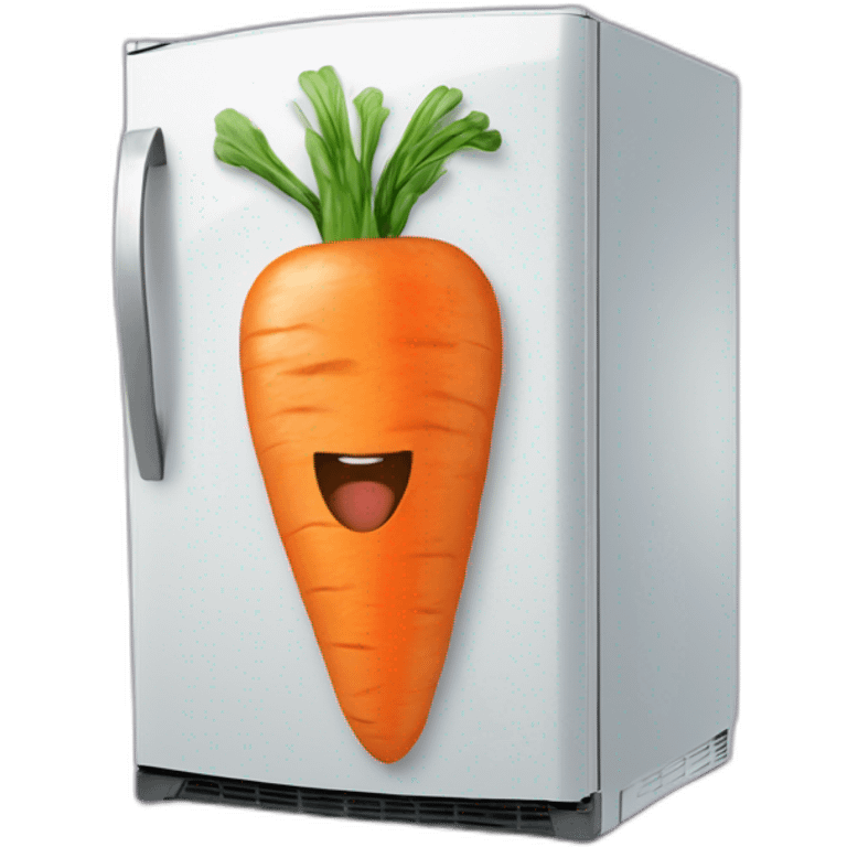 Carrote dans un frigo emoji