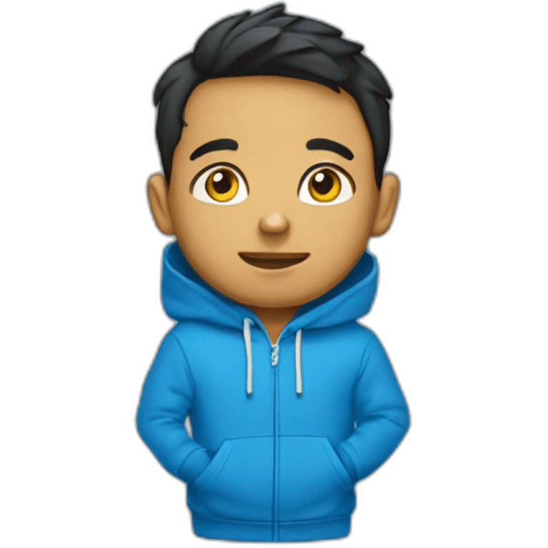 full budy boy blue hoodie emoji