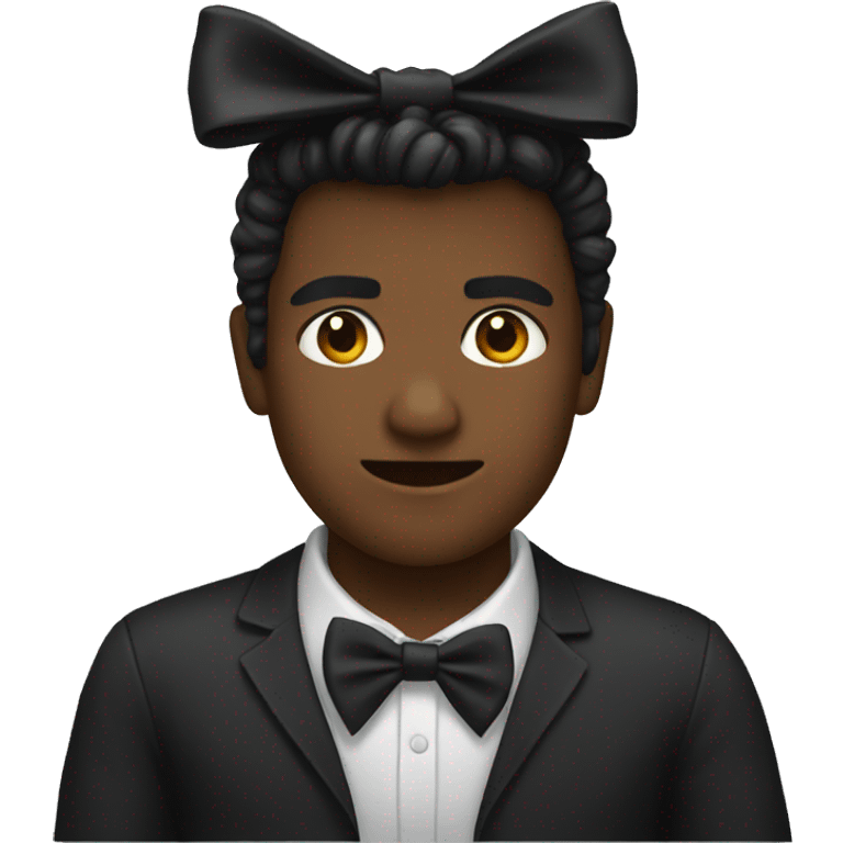 Black bow emoji