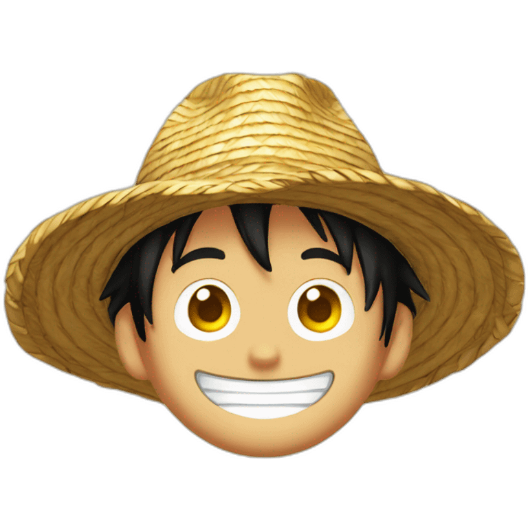 Luffy au chapeau de paille emoji