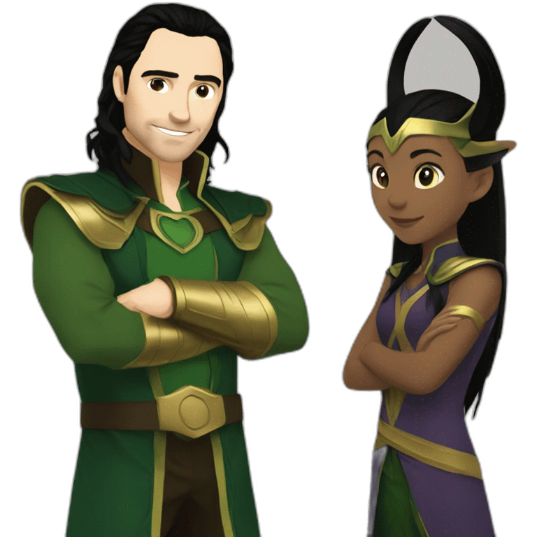 Loki and slyvie emoji