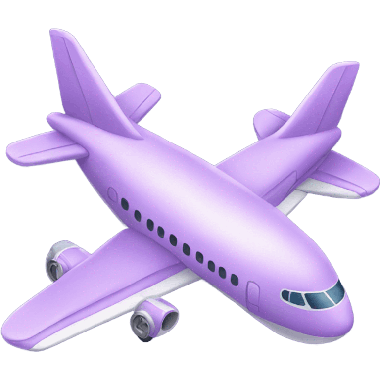 Cute light purple airplane  emoji