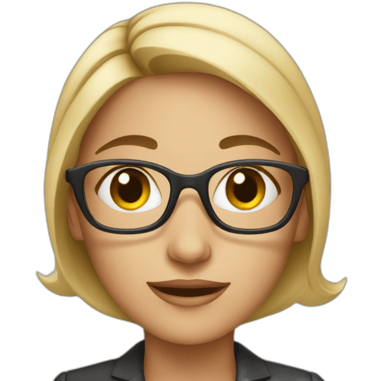 Business woman with iPhone  emoji