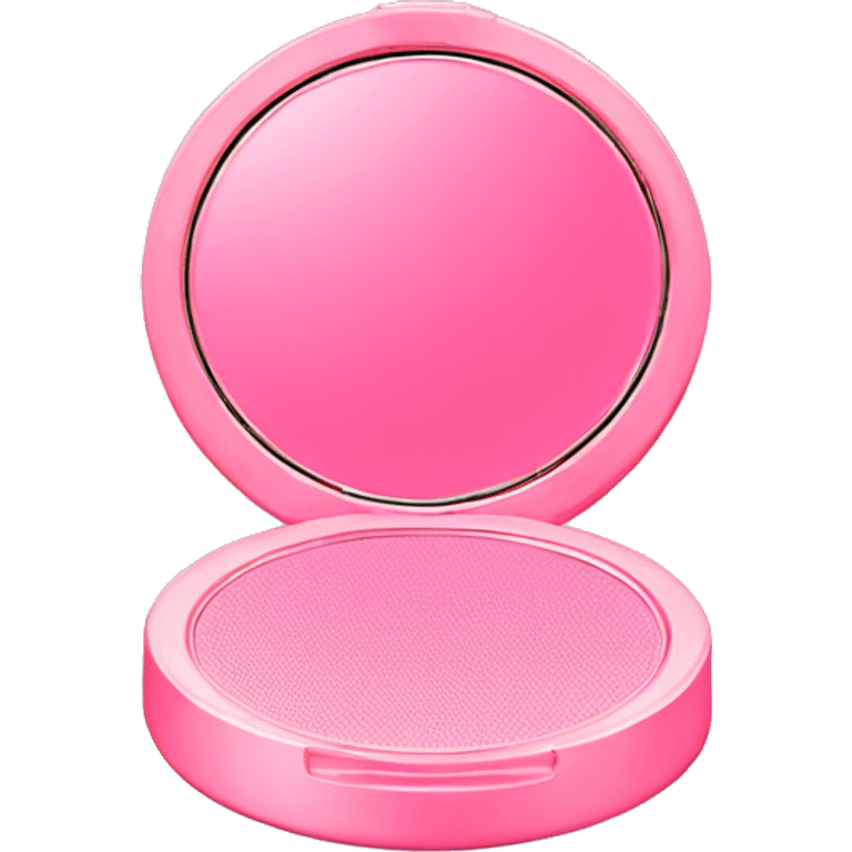 Pink compact open with mirror  emoji