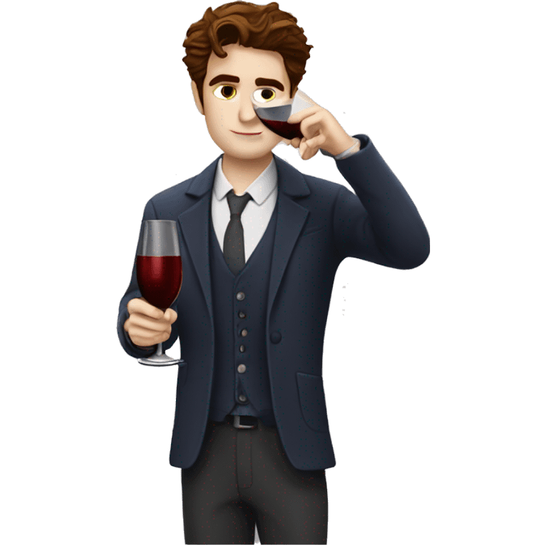 edward cullen drinking wine emoji