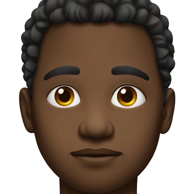 photorealistic young sad black man emoji