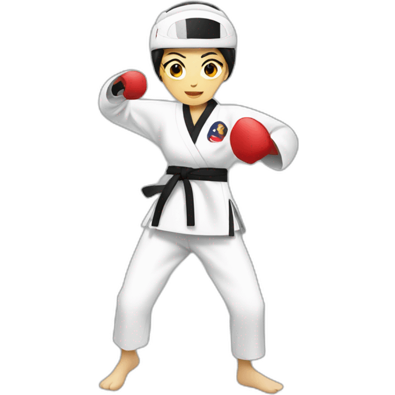 taekwondo woman emoji