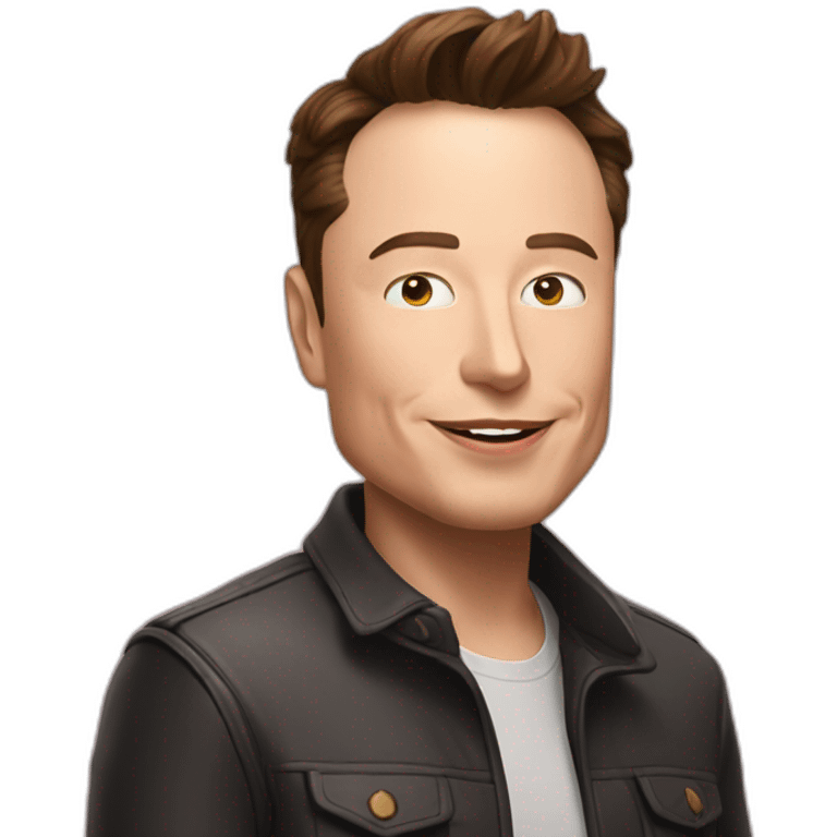 Elon musk in love emoji