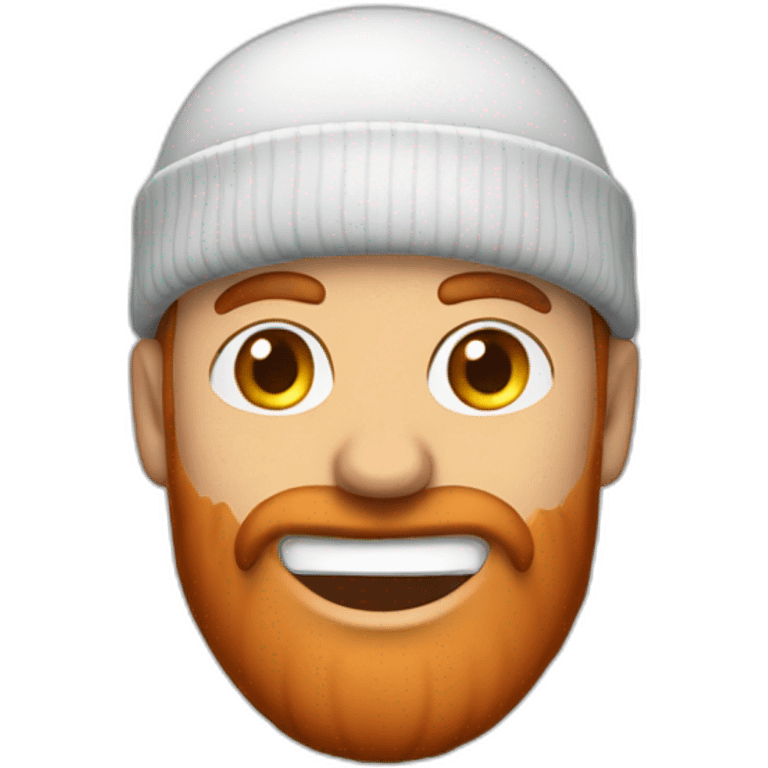 red-bearded-guy-white-teeth-wearing-grey-beanie-white-shirt emoji