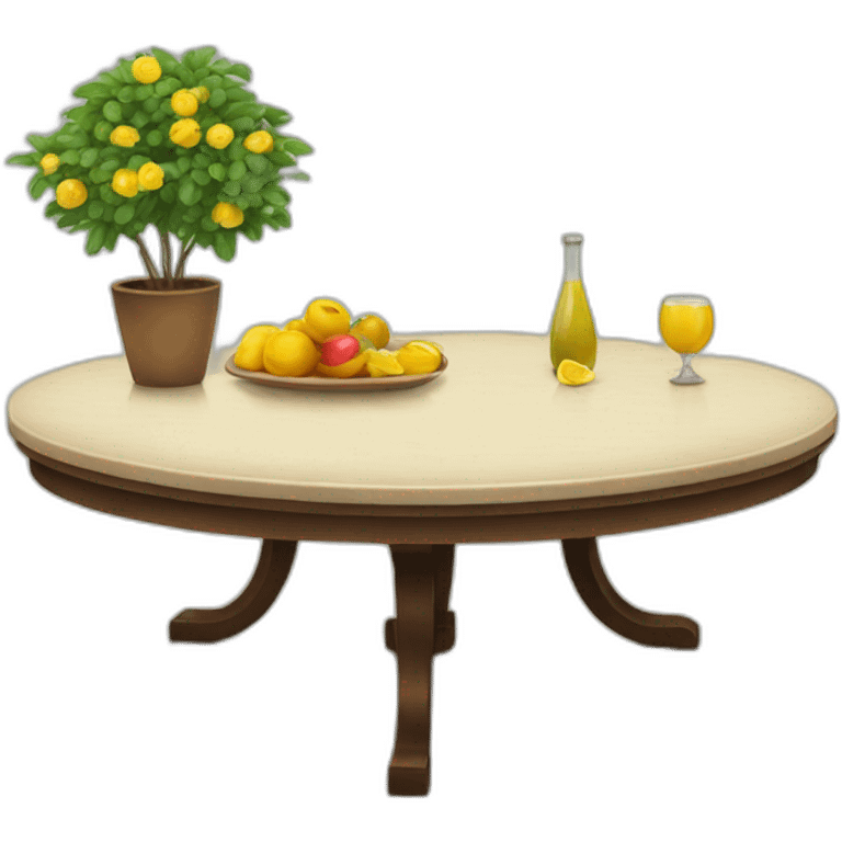 beautiful table emoji