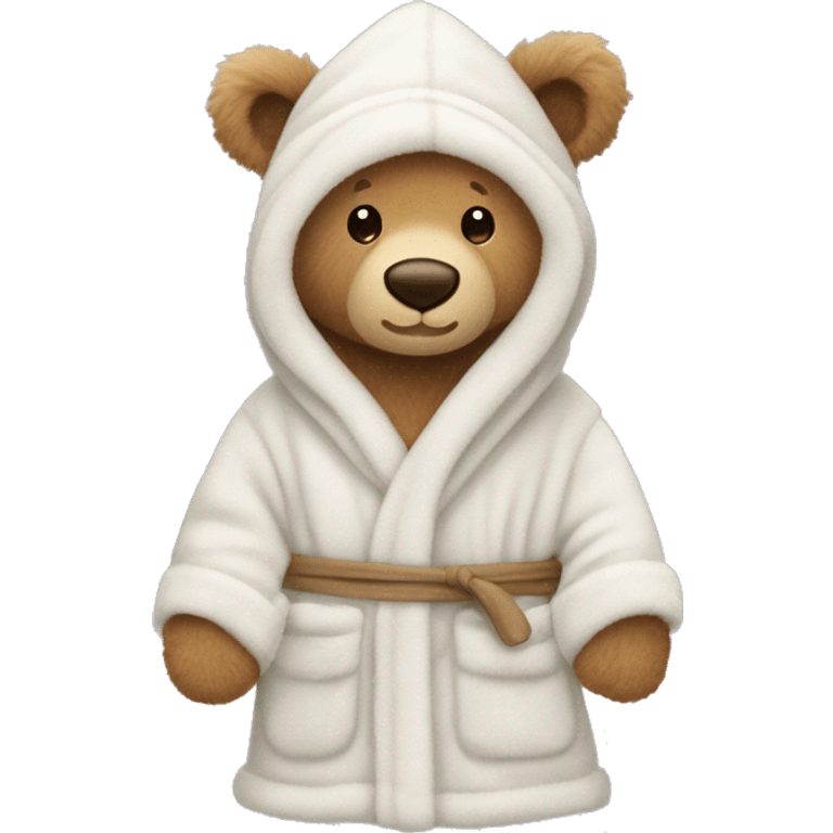 jellycat bartholomew bear with bath robe emoji