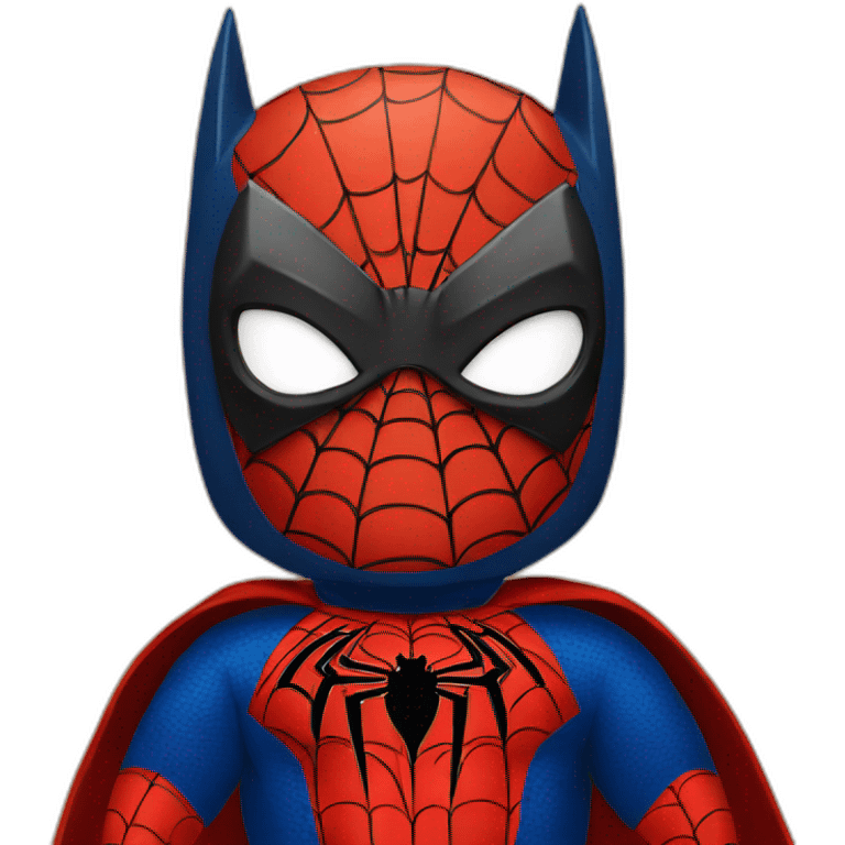 batman dressed as spiderman emoji