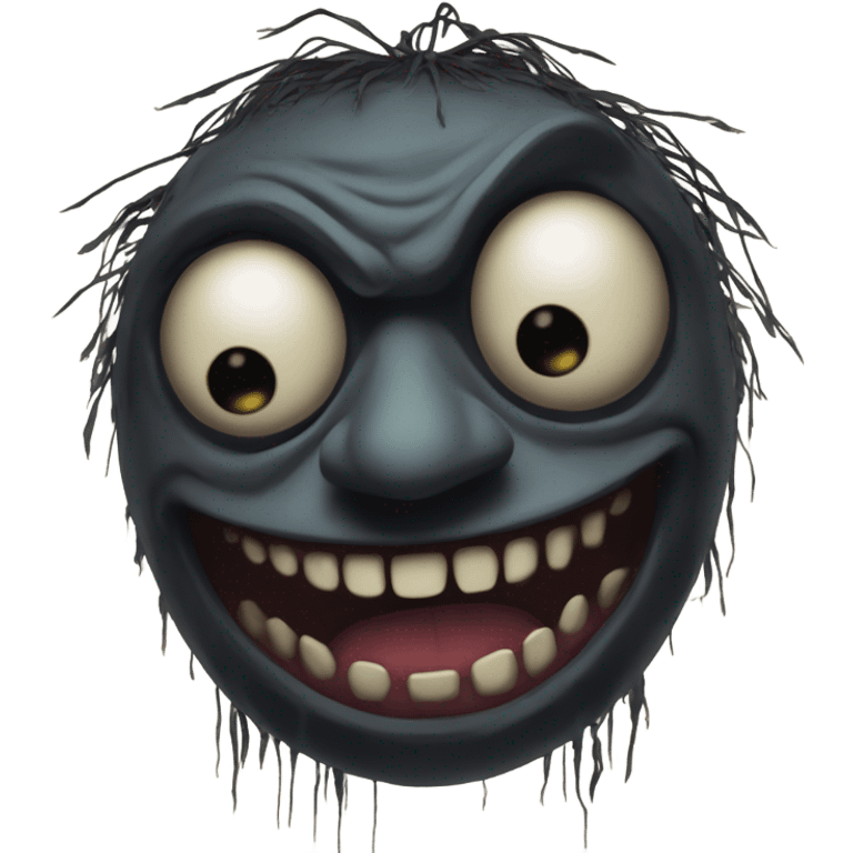 Scary puppet emoji