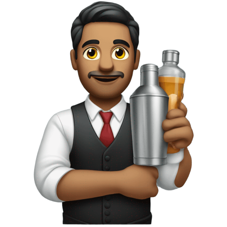 Bartender with shaker emoji