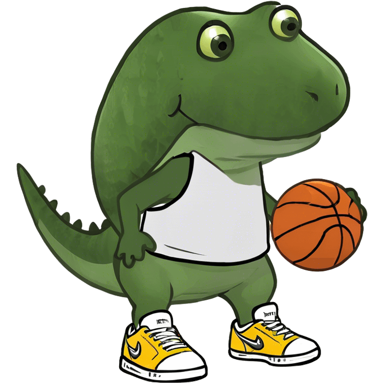 University of Florida Gator  playing basketball  emoji