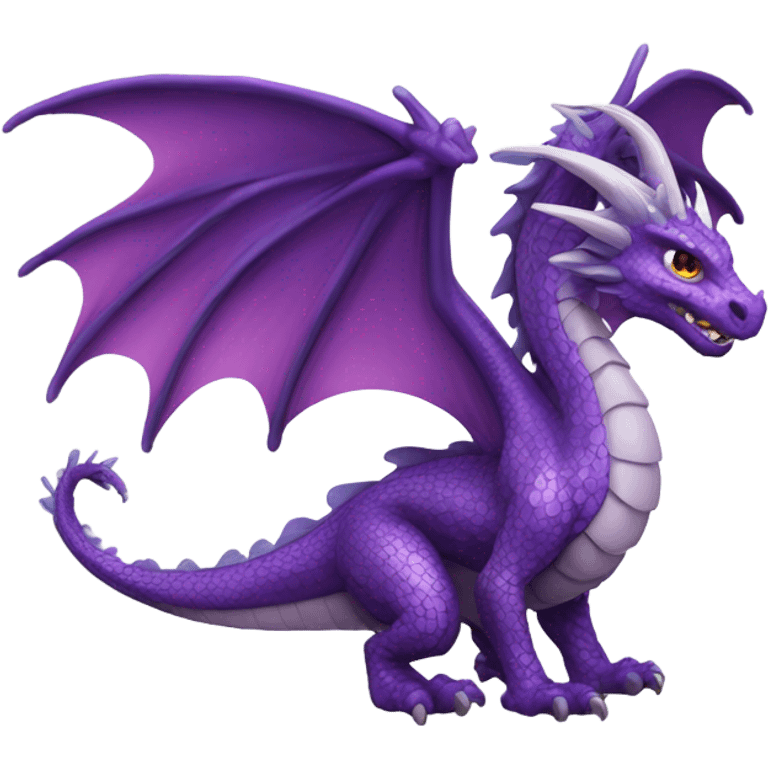 Purple dragon emoji