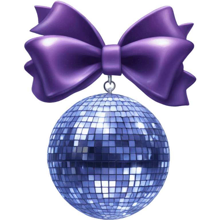 Bow disco ball emoji