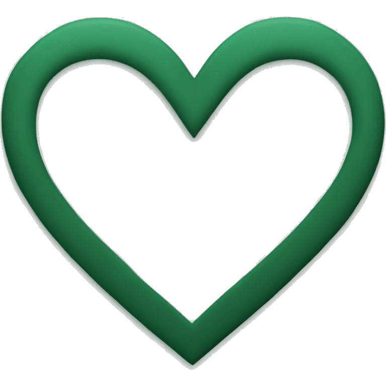 Dark green heart emoji