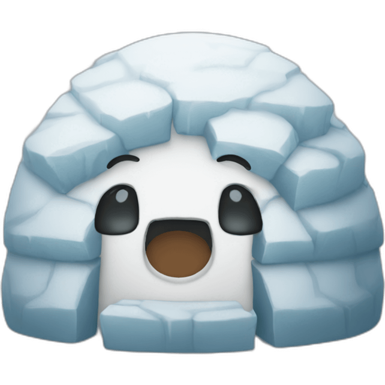 igloo crying face emoji