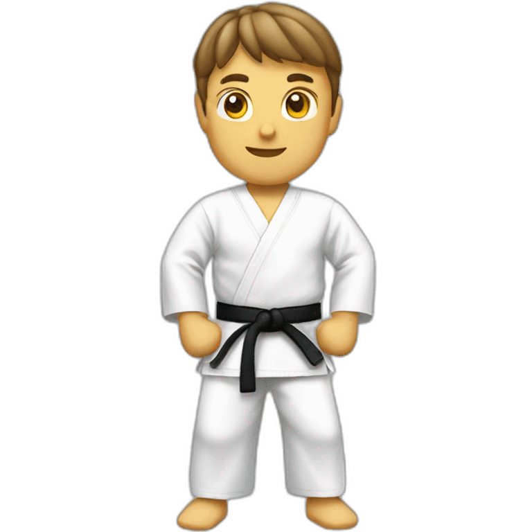 Karate white belt emoji