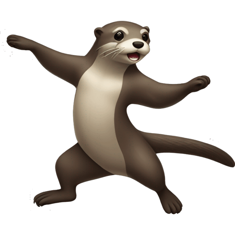 Dancing otter emoji