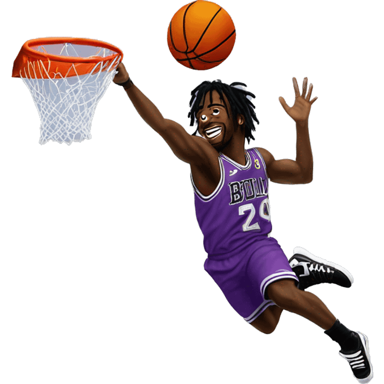 Lil uzi vert dunk with a basketball emoji