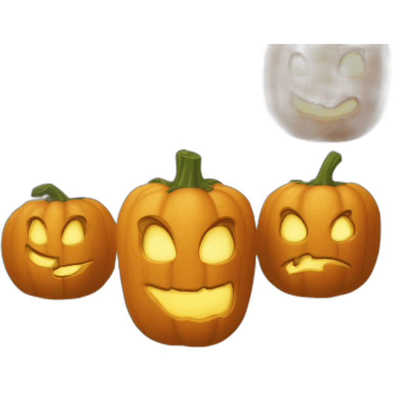 Citrouille effrayante  emoji