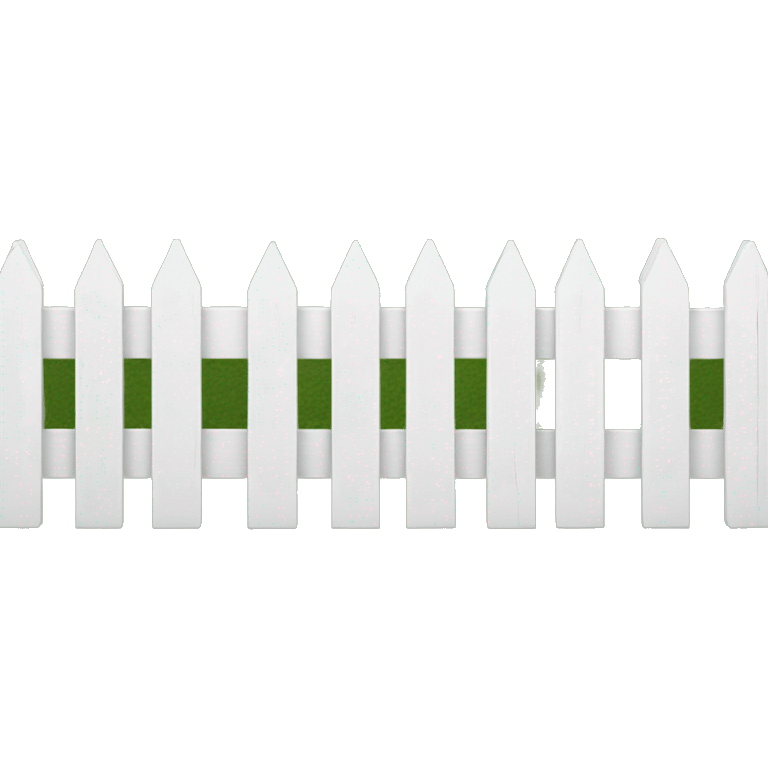 White picket fence emoji