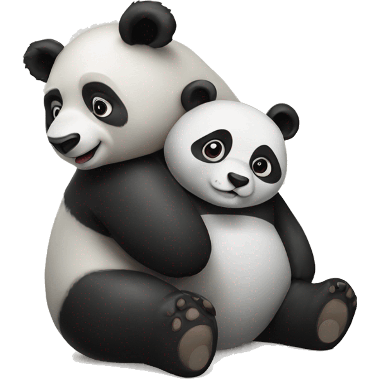 Panda with bear emoji