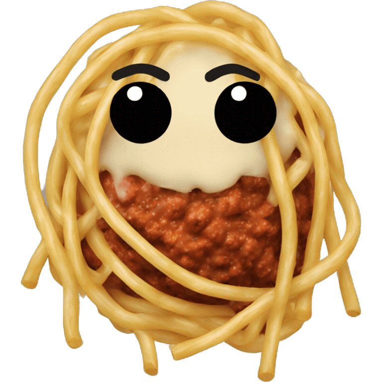 Spaghetti with meatballs emoji