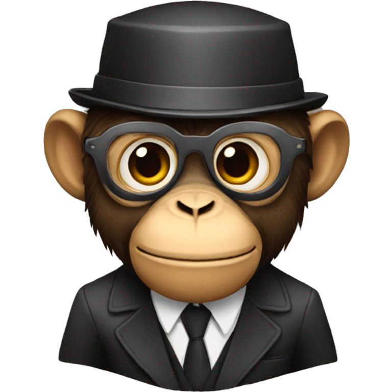 Spy monkey emoji