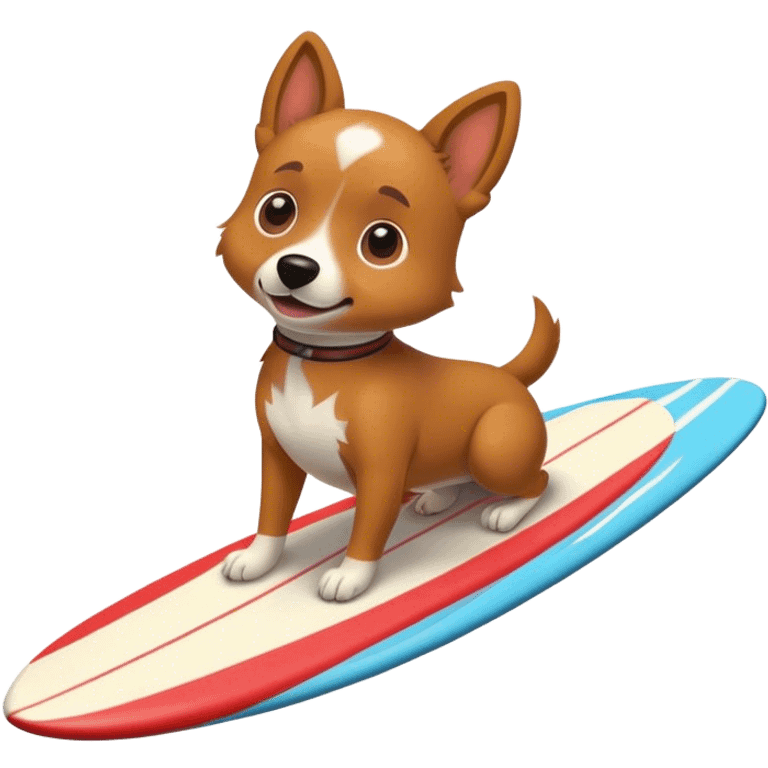 dog surfing  emoji