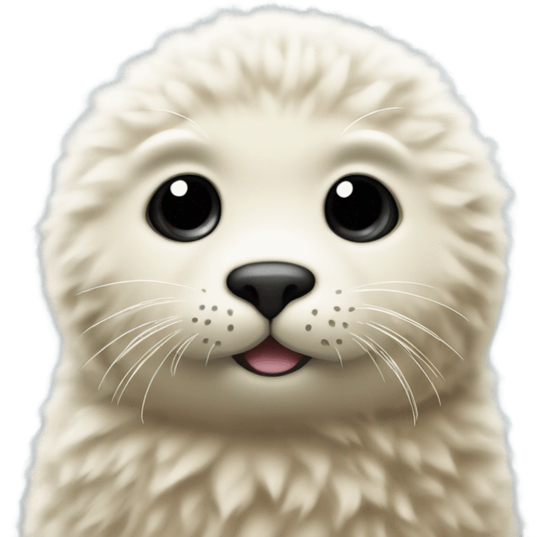 Beige baby seal emoji