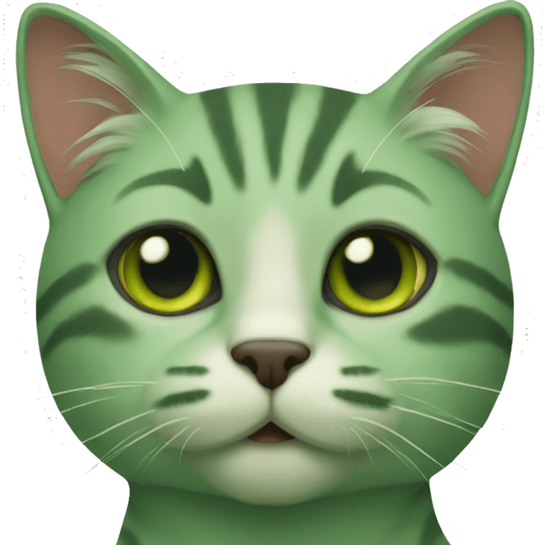 green cat emoji