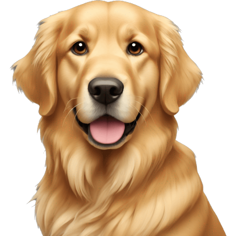 Golden retriever with name Thor emoji