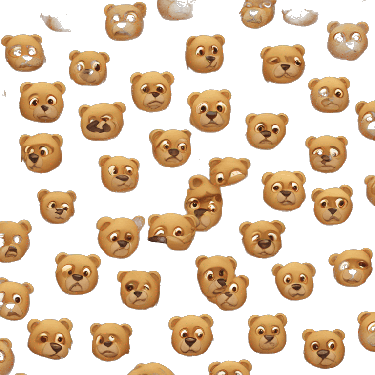 Urso de óculos emoji