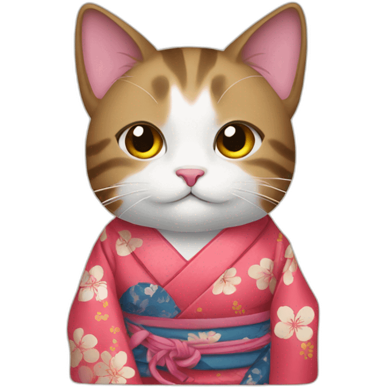 Cat with Kimono emoji