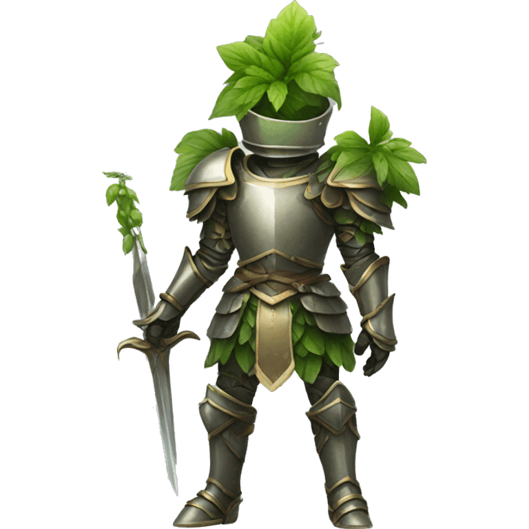 humanoid plant knight emoji