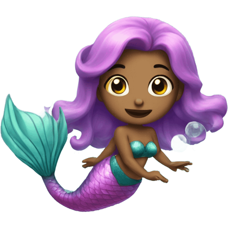 mermaid bubbles emoji