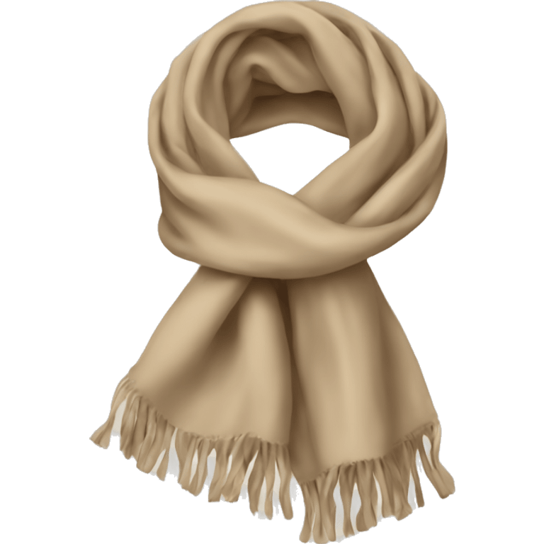 Scarf in beige emoji