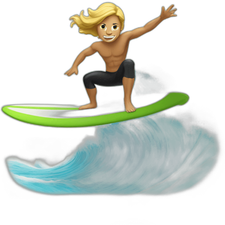 big wave surfer emoji