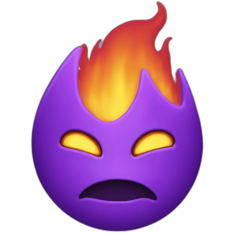 Purple fire  emoji