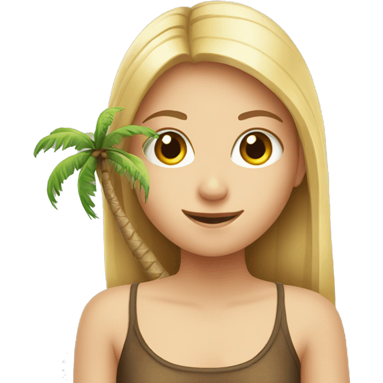 Girl and palm  emoji