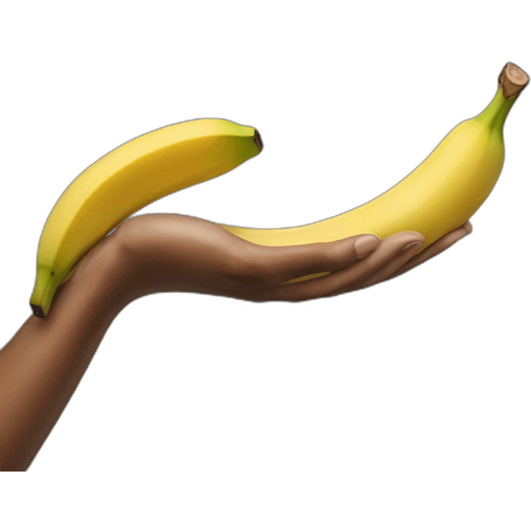 Hand banana emoji