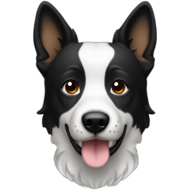 Kintamani dog black and a bit of white emoji