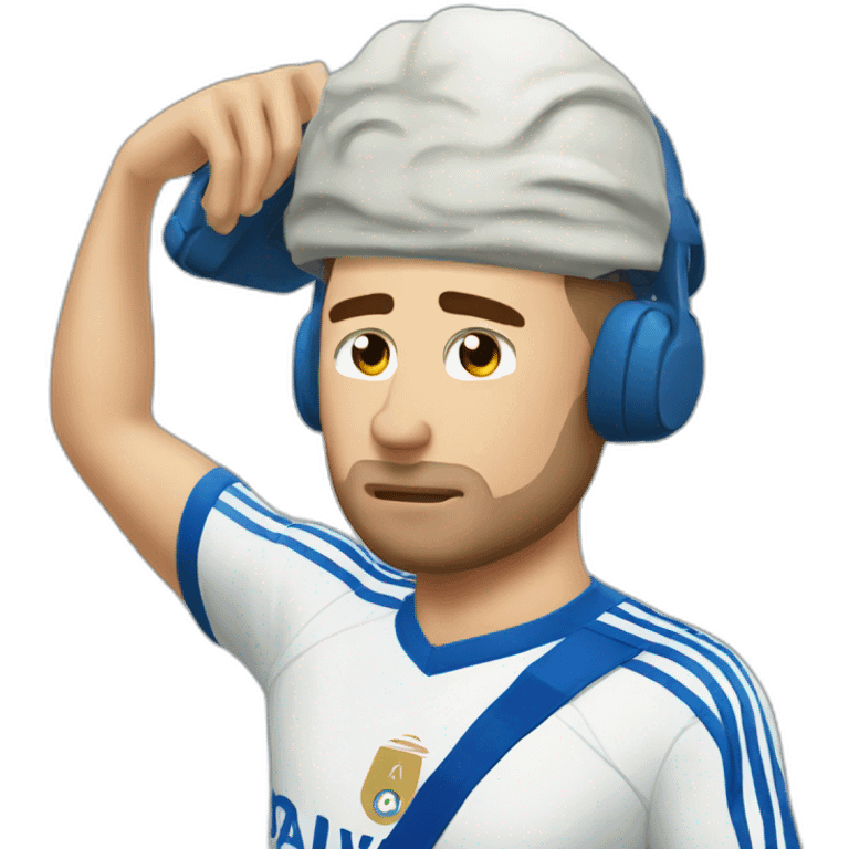 phone on head zidane emoji