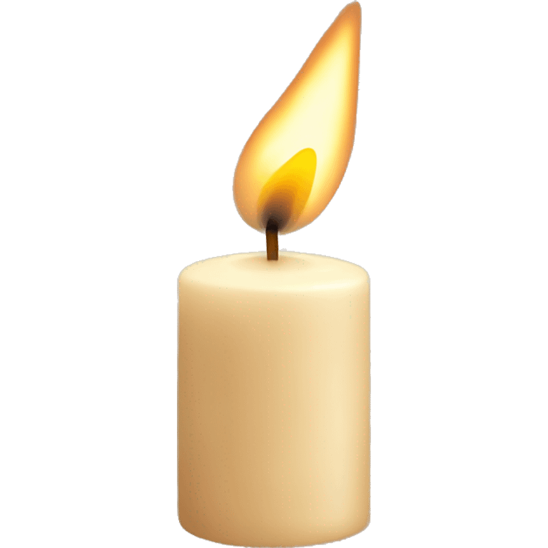 beige candle emoji